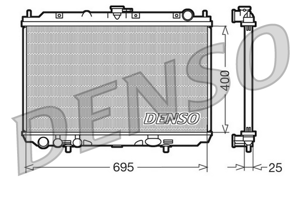 DENSO DRM46016 Radiatore, Raffreddamento motore