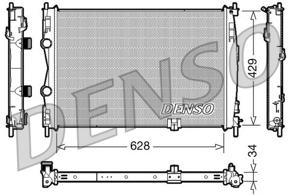 DENSO DRM46017 радиатор,...