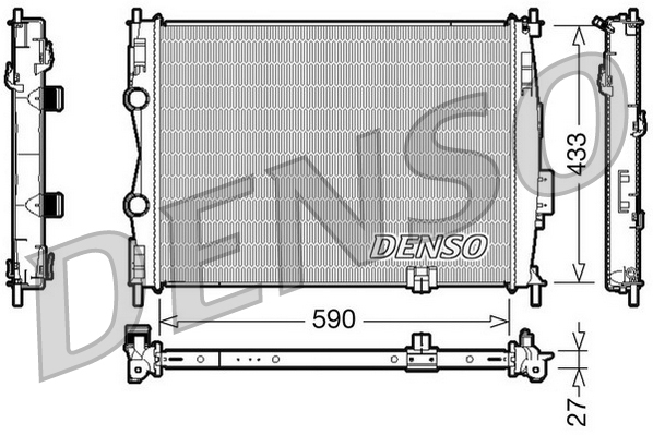 DENSO DRM46019 Radiator,...