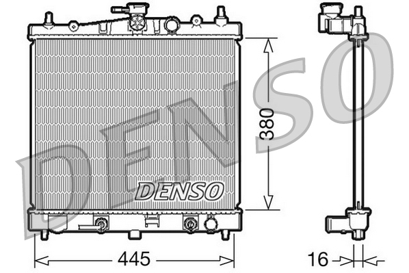 DENSO DRM46021 Radiatore, Raffreddamento motore