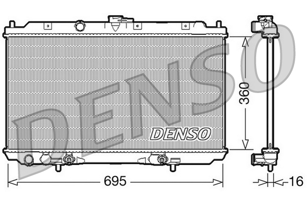 DENSO DRM46024 Radiator,...