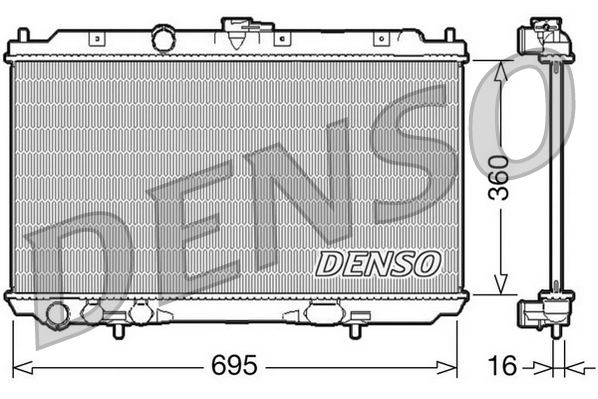 DENSO DRM46027 Radiatore, Raffreddamento motore