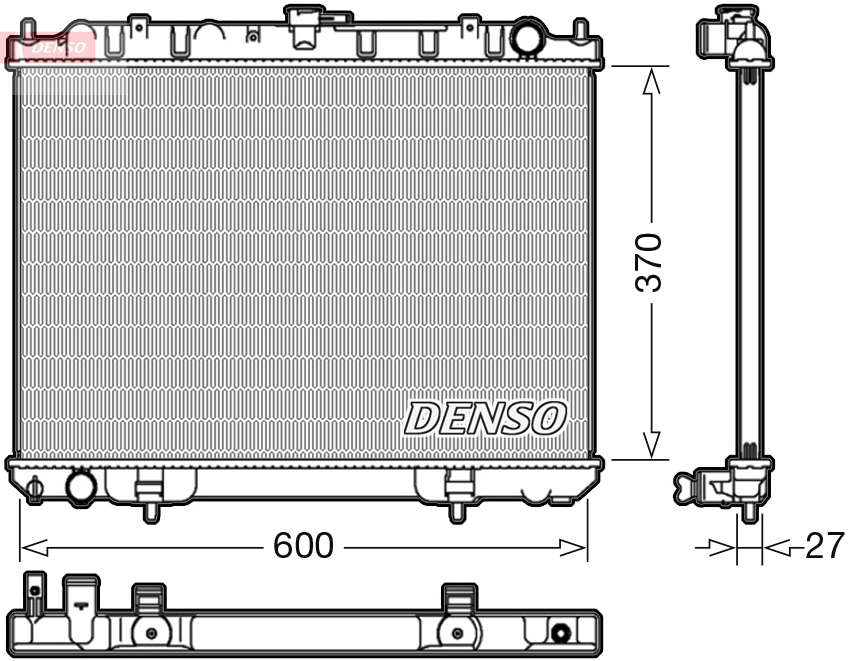 DENSO DRM46039 Radiatore, Raffreddamento motore-Radiatore, Raffreddamento motore-Ricambi Euro