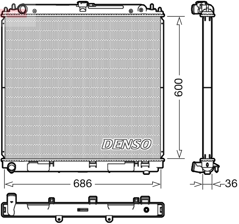 DENSO DRM46041 Chladič,...