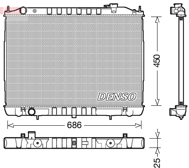 DENSO DRM46050 Radiator,...