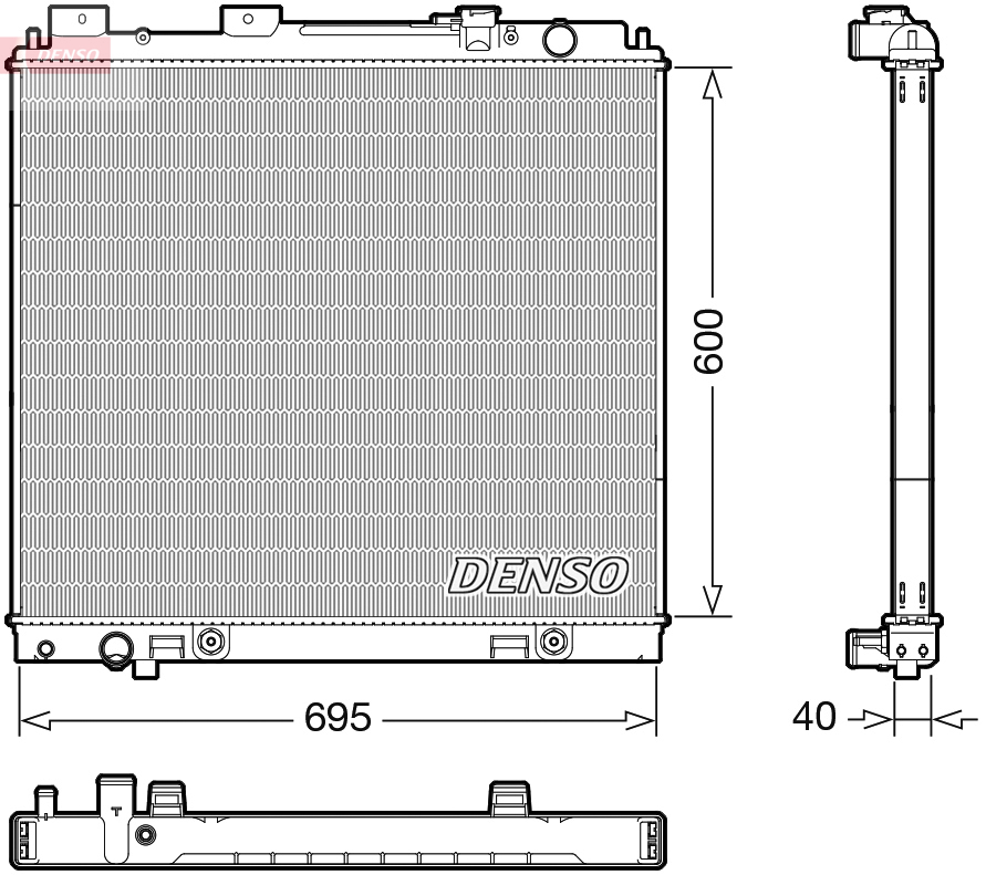 DENSO DRM46068 Radiatore, Raffreddamento motore