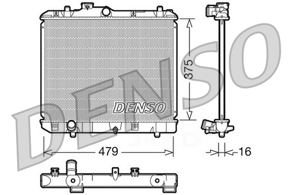 DENSO DRM47004 Chladič,...