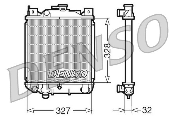 DENSO DRM47006 Radiatore, Raffreddamento motore-Radiatore, Raffreddamento motore-Ricambi Euro