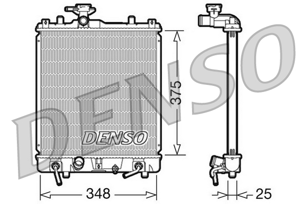 DENSO DRM47009 Radiatore, Raffreddamento motore-Radiatore, Raffreddamento motore-Ricambi Euro