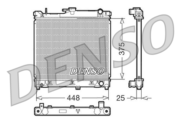 DENSO DRM47014 Radiatore, Raffreddamento motore