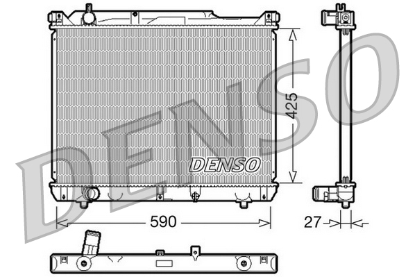 DENSO DRM47019 Radiatore, Raffreddamento motore