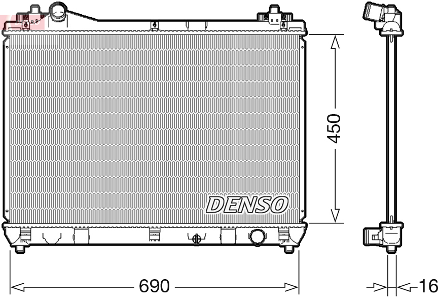 DENSO DRM47031 Radiator,...