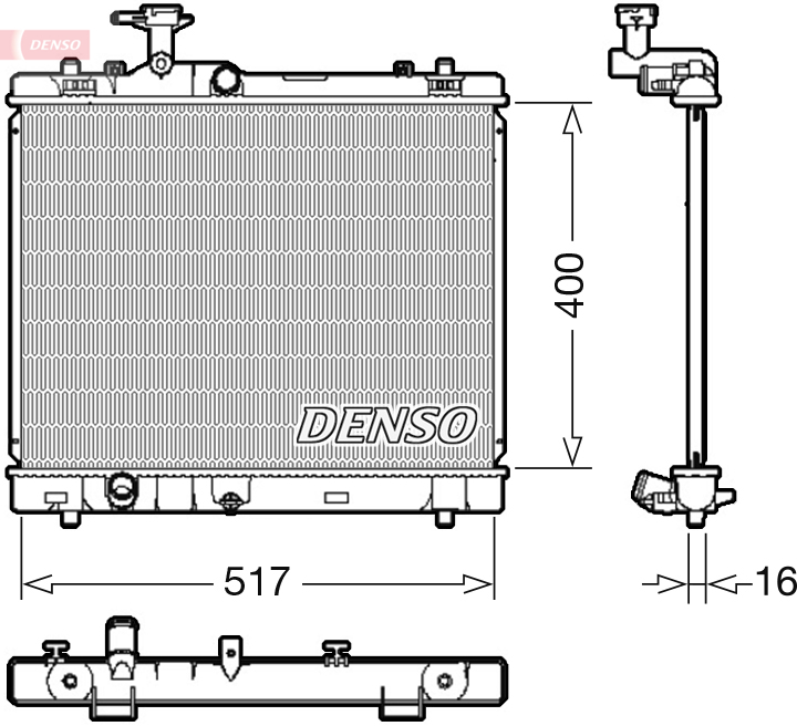 DENSO DRM47032 Radiator,...