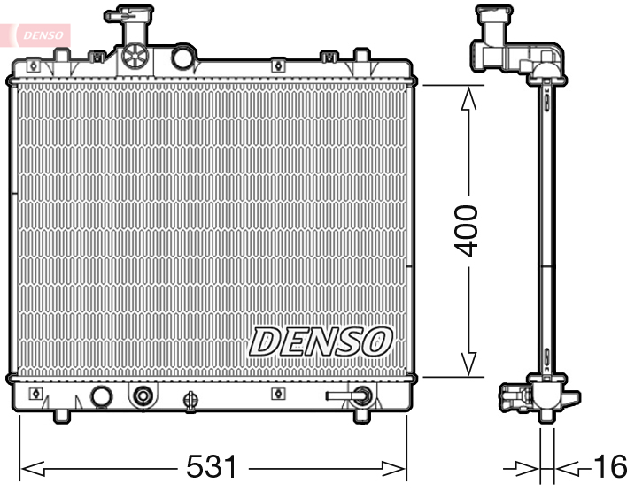 DENSO DRM47035 Radiator,...