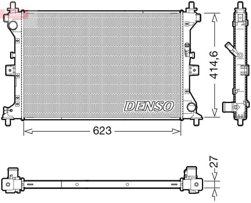 DENSO DRM47039 радиатор,...