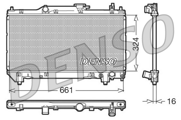DENSO DRM50015 Radiatore, Raffreddamento motore