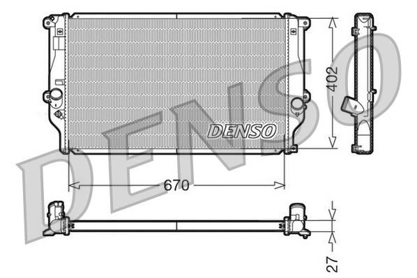 DENSO DRM50025 радиатор,...