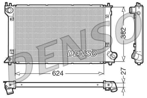 DENSO DRM50027 Radiatore, Raffreddamento motore-Radiatore, Raffreddamento motore-Ricambi Euro