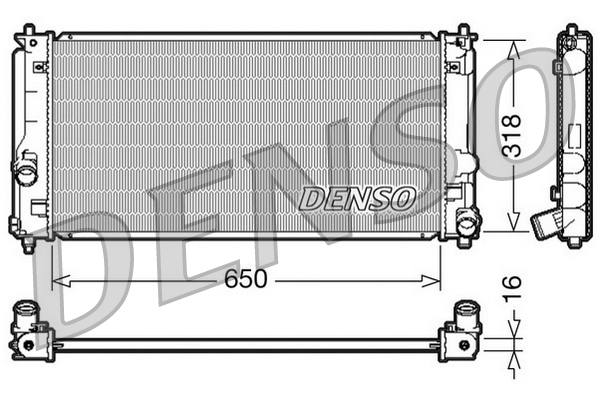 DENSO DRM50044 Radiatore, Raffreddamento motore