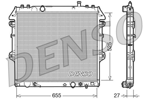 DENSO DRM50045 Radiatore, Raffreddamento motore-Radiatore, Raffreddamento motore-Ricambi Euro