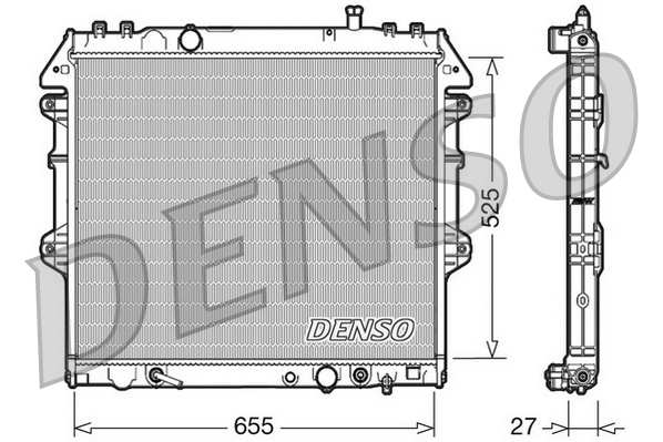 DENSO DRM50045 Radiatore, Raffreddamento motore