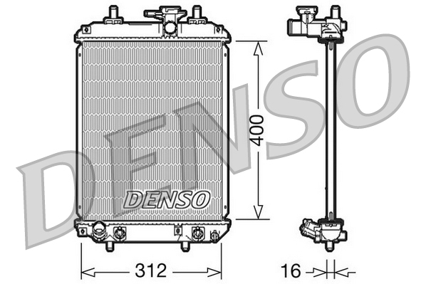 DENSO DRM50050 Radiator,...