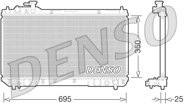 DENSO DRM50062 Radiator,...