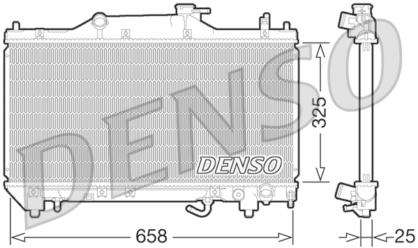 DENSO DRM50067 Radiatore, Raffreddamento motore