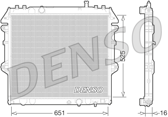 DENSO DRM50069 Radiatore, Raffreddamento motore