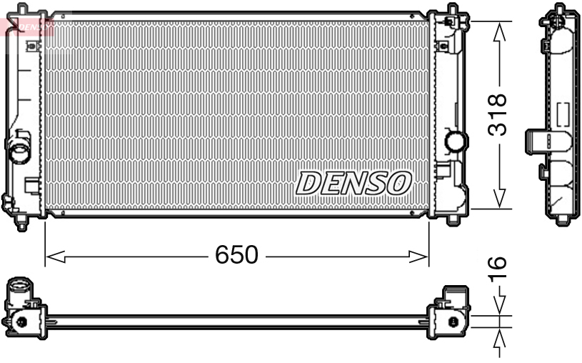 DENSO DRM50081 Radiatore, Raffreddamento motore