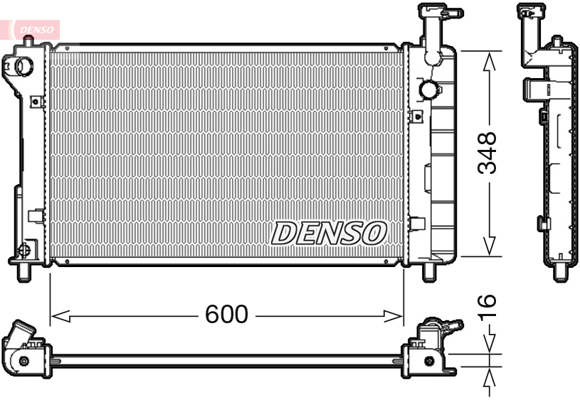 DENSO DRM50082 Radiatore, Raffreddamento motore-Radiatore, Raffreddamento motore-Ricambi Euro