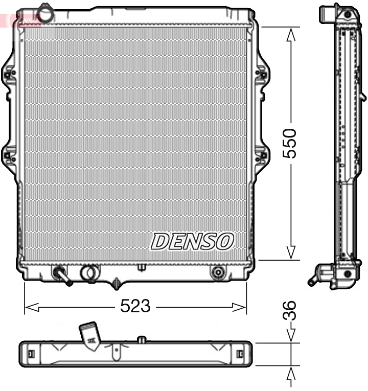 DENSO DRM50084 Radiatore, Raffreddamento motore