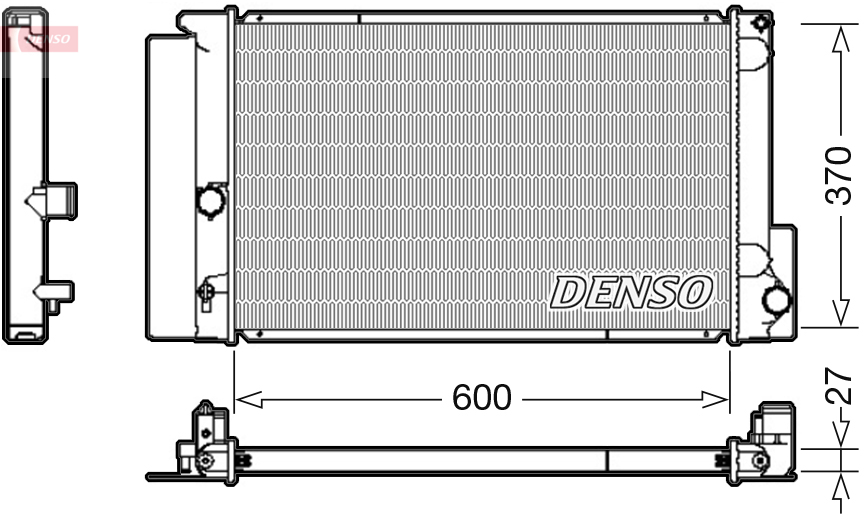 DENSO DRM50087 Radiatore, Raffreddamento motore