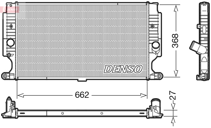 DENSO DRM50090 Radiatore, Raffreddamento motore