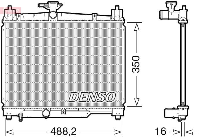 DENSO DRM50101 Radiatore, Raffreddamento motore