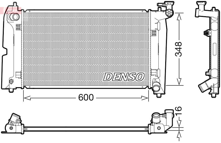 DENSO DRM50110 Radiatore, Raffreddamento motore