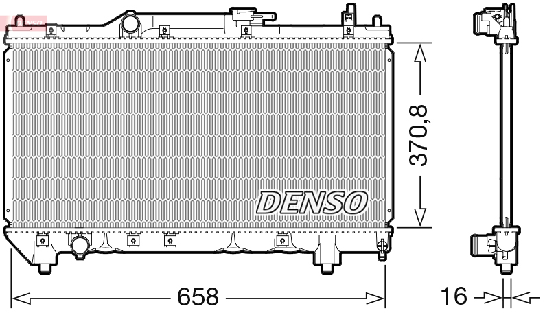 DENSO DRM50117 Radiatore, Raffreddamento motore