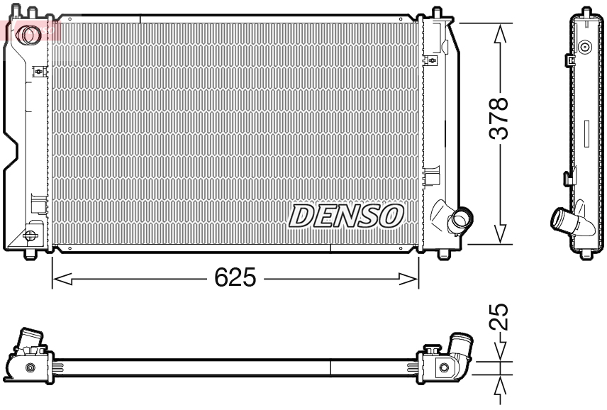 DENSO DRM50119 Radiatore, Raffreddamento motore
