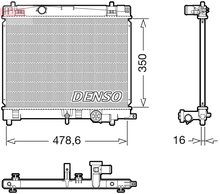 DENSO DRM50137 Chladič,...