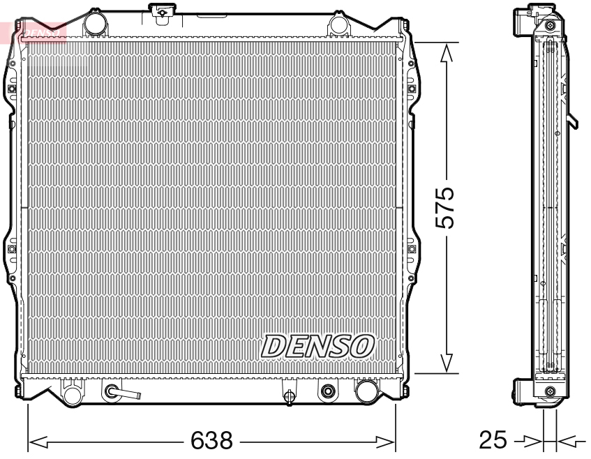 DENSO DRM50138 Radiatore, Raffreddamento motore