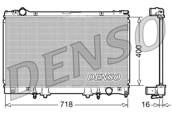 DENSO DRM51002 Radiatore, Raffreddamento motore-Radiatore, Raffreddamento motore-Ricambi Euro