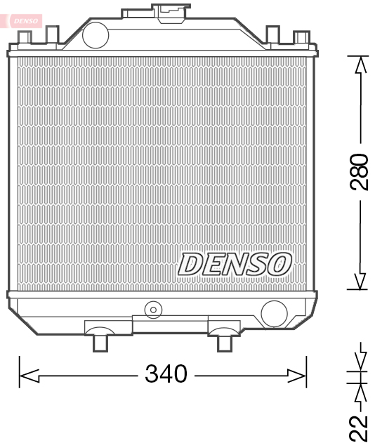 DENSO DRM99011 Radiatore, Raffreddamento motore