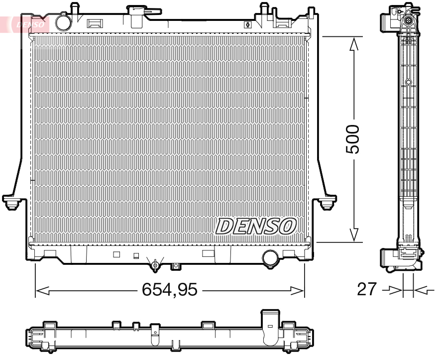 DENSO DRM99014 Radiatore, Raffreddamento motore