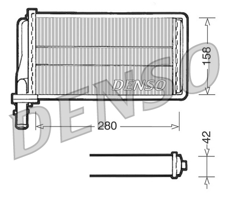 DENSO DRR01001 Scambiatore calore, Riscaldamento abitacolo-Scambiatore calore, Riscaldamento abitacolo-Ricambi Euro