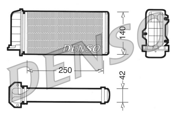 DENSO DRR09002 Scambiatore calore, Riscaldamento abitacolo