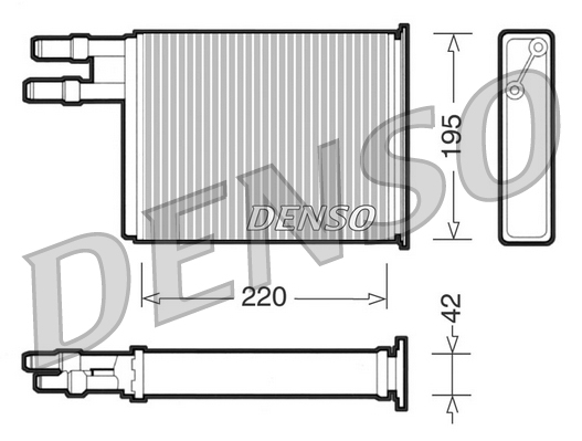 DENSO DRR09031 Scambiatore calore, Riscaldamento abitacolo