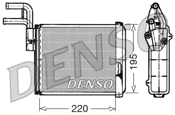 DENSO DRR09032 Scambiatore calore, Riscaldamento abitacolo