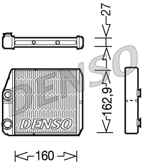 DENSO DRR09035 Scambiatore calore, Riscaldamento abitacolo-Scambiatore calore, Riscaldamento abitacolo-Ricambi Euro