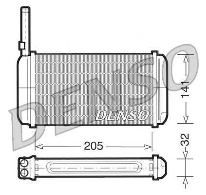 DENSO DRR10002 Scambiatore calore, Riscaldamento abitacolo