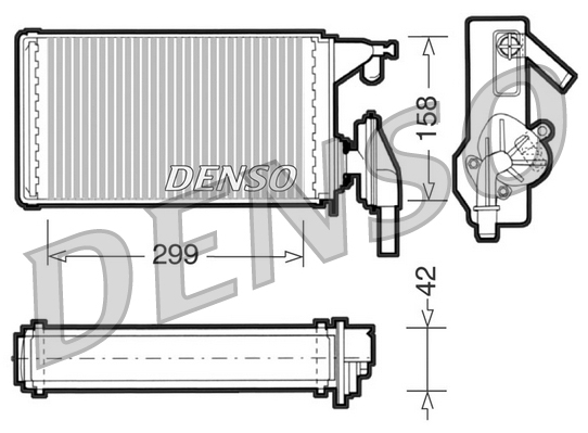 DENSO DRR12002 Scambiatore calore, Riscaldamento abitacolo